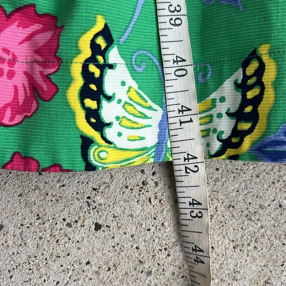 RSVP by Talbots Green Floral One-Shoulder Fit And Flare Dress Size 4 - Picture 11 of 14